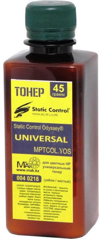 Тонер Static Control MPTCOL.YOS (0040218) желтый