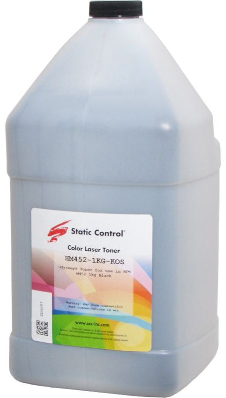 Тонер Static Control HM452-1KG-KOS (0040288) черный