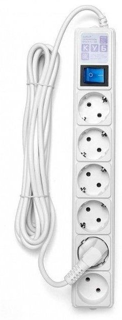 Power Cube SPL(5&#43;1)-16B-P-5M белый 5 м