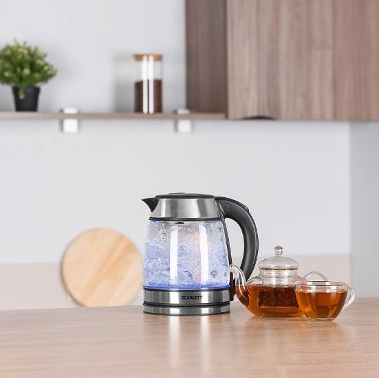 Электрочайник Scarlett SC-EK27G54 черный - ForteMarket Электрочайник Scarlett SC-EK27G54 черный купить,0