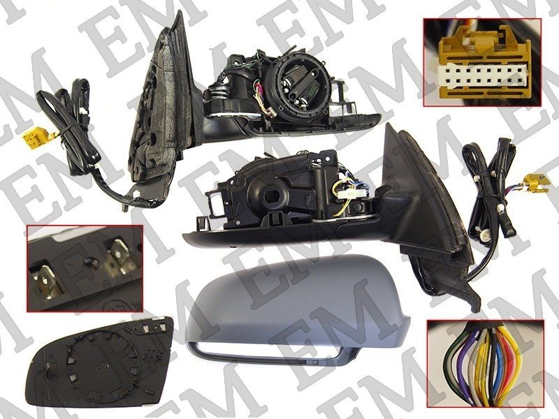 Зеркало в сборе SAT ST-AU26-940-A1 правое для Audi A4 2005-2007