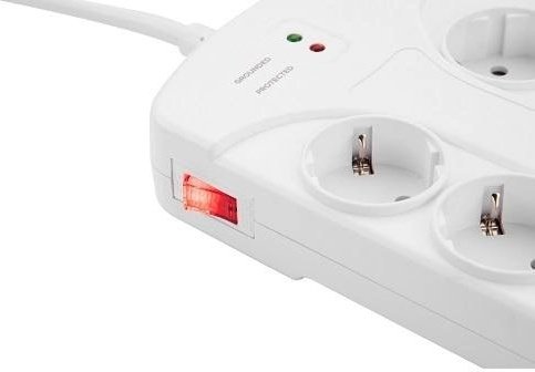 Сетевой фильтр 2E SP815M3USBWH 3 м