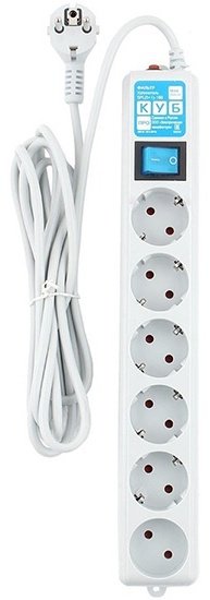 Сетевой фильтр Power Cube Pro SPL(5+1)-16B-P-1.9M 1.9 м