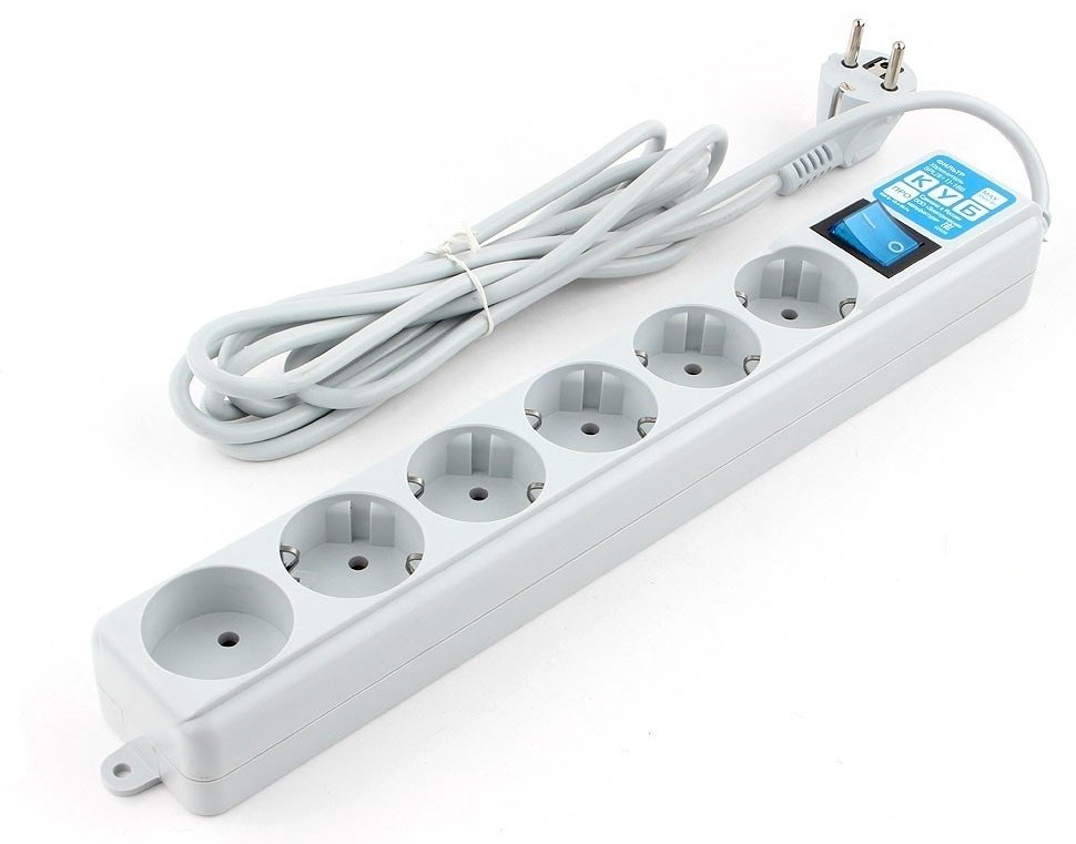 Сетевой фильтр Power Cube SPL(5+1)-16B-P-3M 3 м
