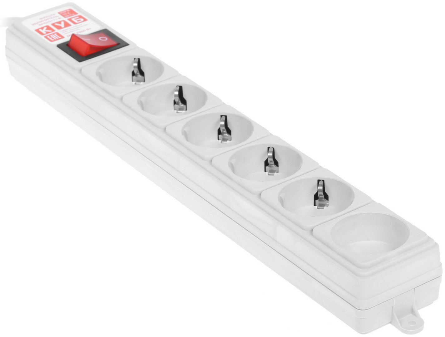 Сетевой фильтр Power Cube SPG(5+1)-B-6 1.9 м
