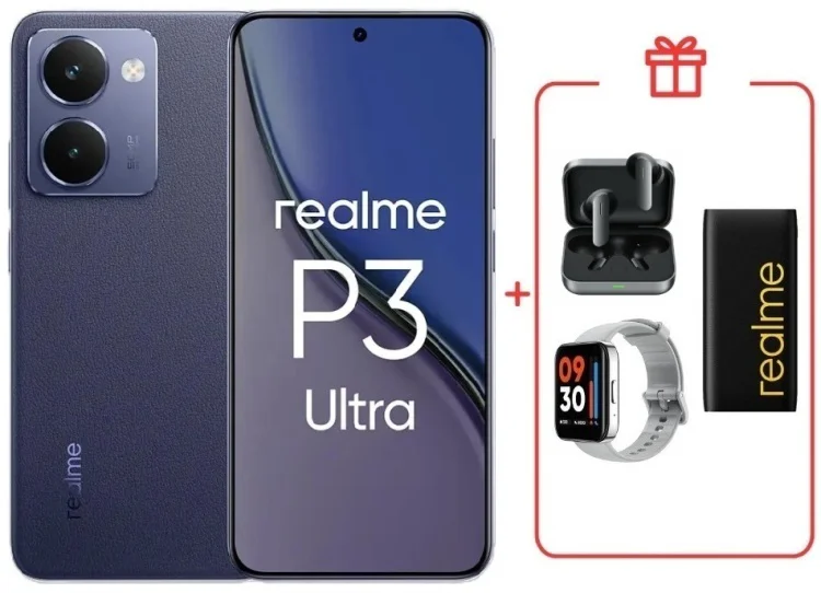Смартфон Realme P3 Ultra 12 ГБ/256 ГБ синий + подарок купить,NaN