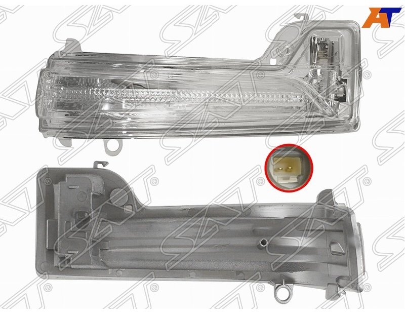 Зеркало в сборе SAT правое для Toyota Hilux 2008-2020