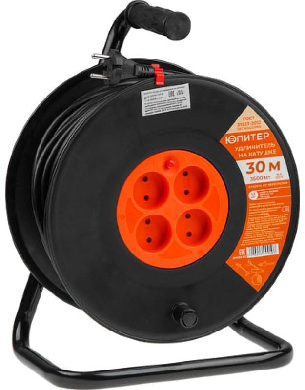 Удлинитель на катушке Юпитер JP8403-01 30 м