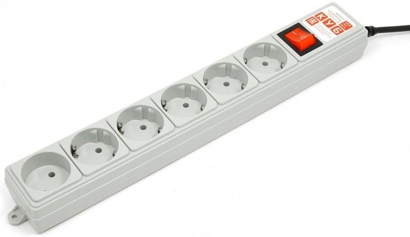 Power Cube SPG(5+1)-B-10 серебристый 3 м