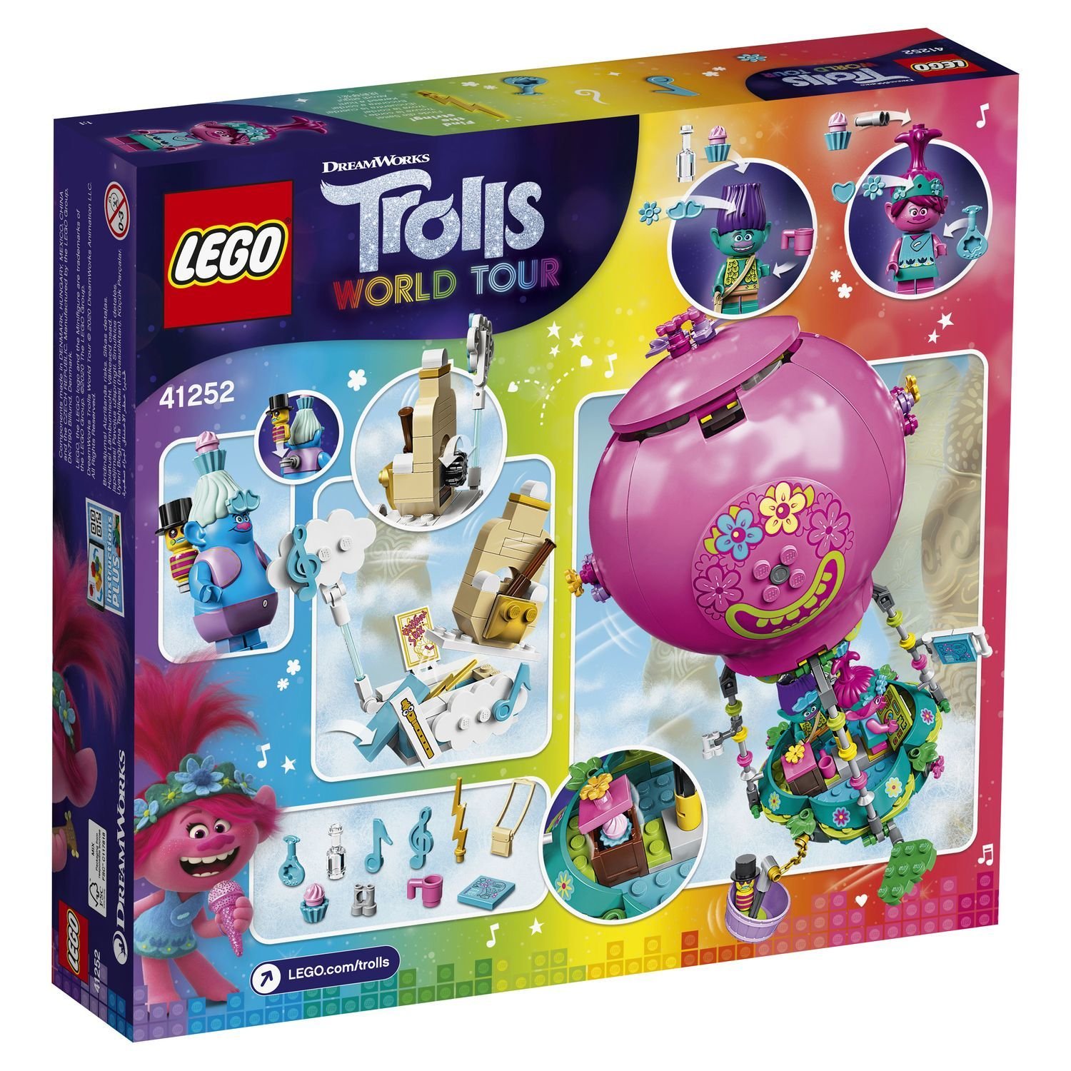 Конструктор Lego Trolls Путешествие Розочки на воздушном шаре 41252 купить,NaN