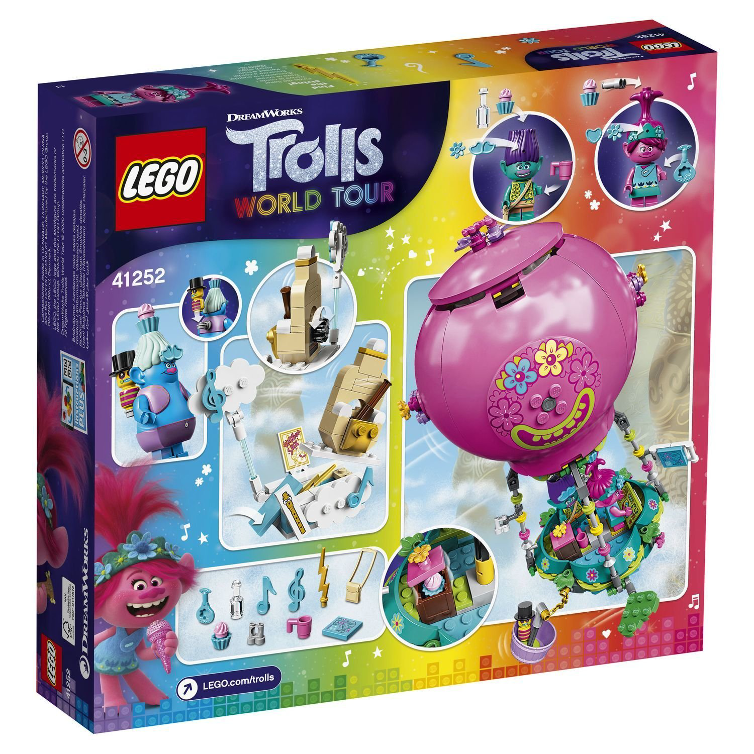 Конструктор Lego Trolls Путешествие Розочки на воздушном шаре 41252 купить,NaN