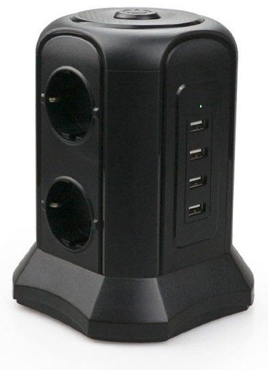 Сетевой фильтр Tessan TP-VB4U6E 1.5 м