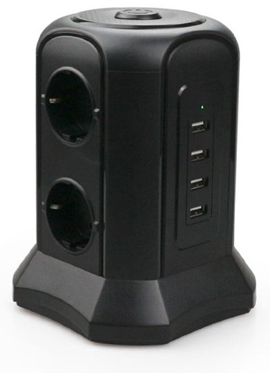 Сетевой фильтр Tessan TP-VB4U6E 1.5 м