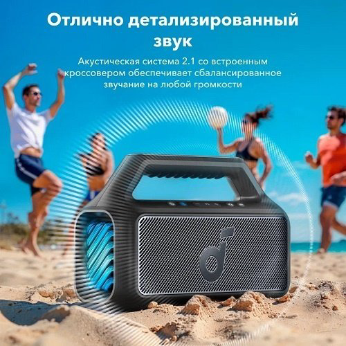 Портативная колонка Soundcore Boom 2 черный купить,NaN