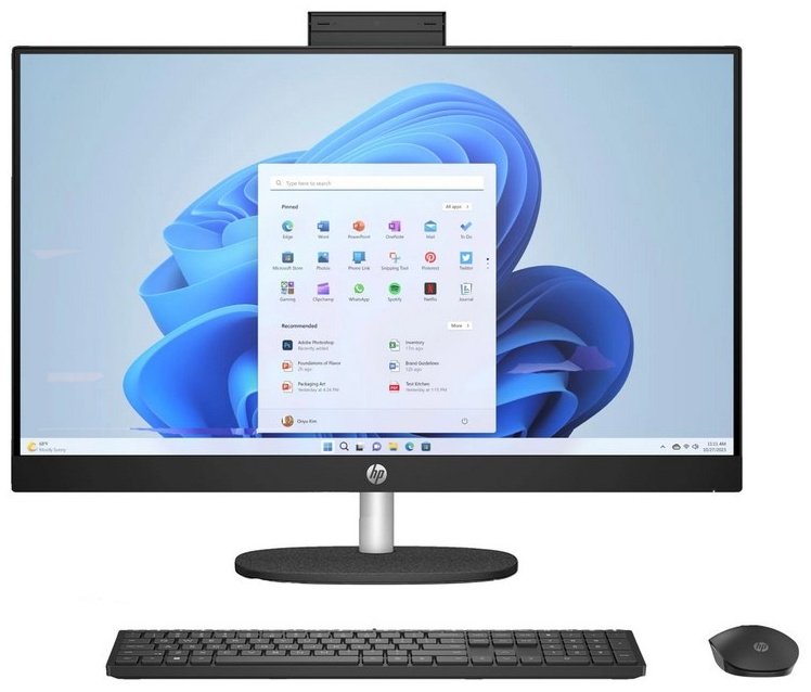 Моноблок HP All-in-One 27-cr0027ci 7Y0H5EA серебристый