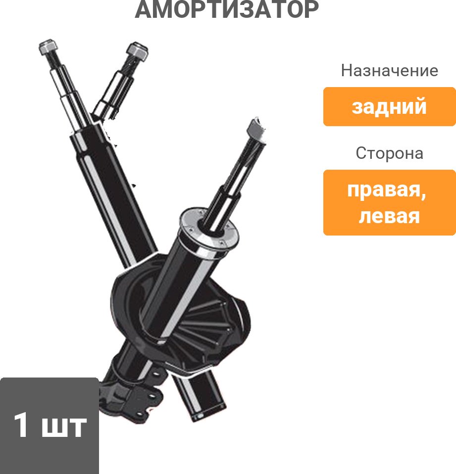 Амортизатор PATRON задний PSA341463 1 шт купить,15520