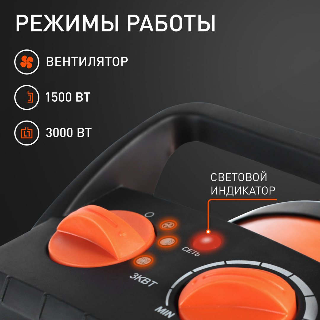 Тепловая электрическая пушка Patriot PTR 5 S, 3 кВт купить,NaN