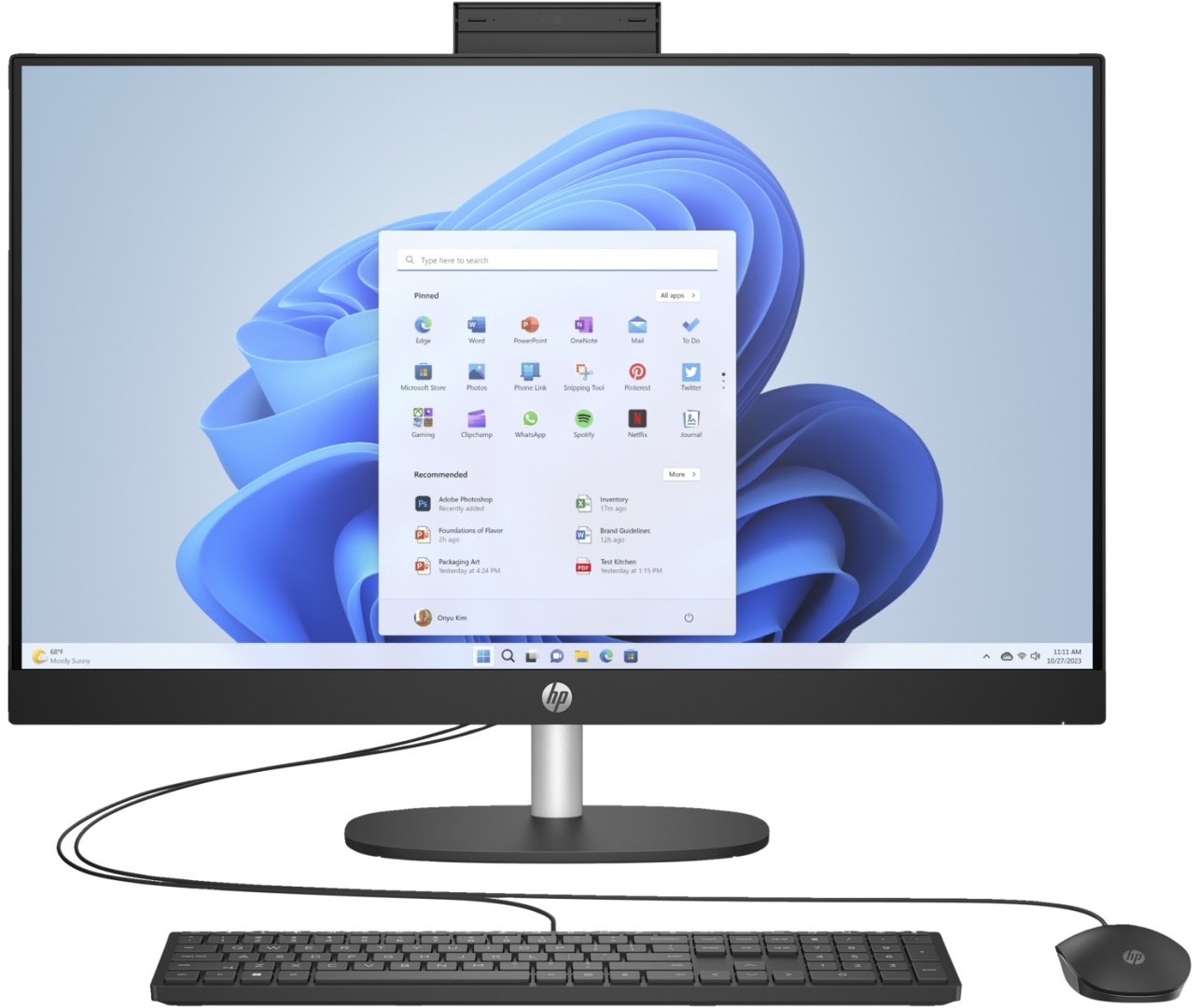 Моноблок HP 27-cr0004ci 7Y075EA#UUQ черный