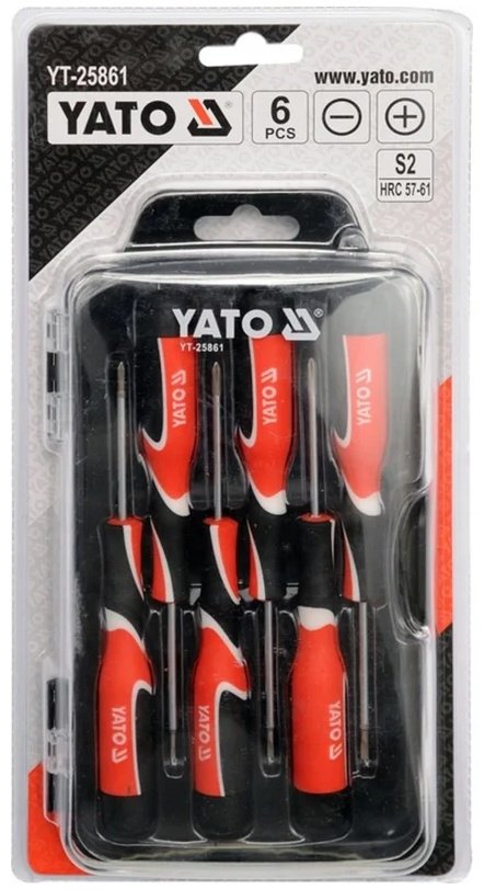 YATO набор отверток YT-25861 PH00х50 мм, PH0х50 мм