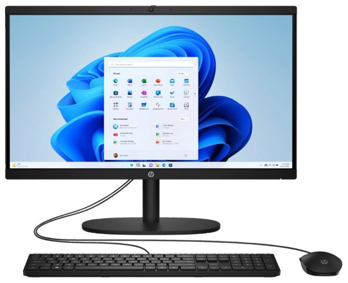 Моноблок HP All-in-One 22-dg0001ci B93ZREA черный купить,NaN