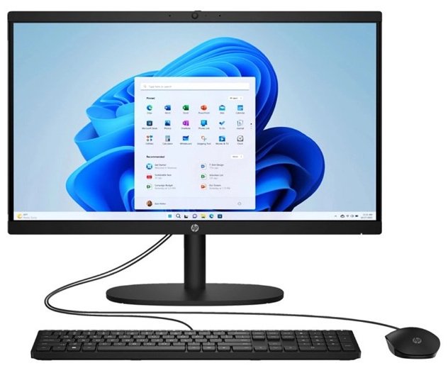 Моноблок HP All-in-One 22-dg0020ci BK4W6EA черный