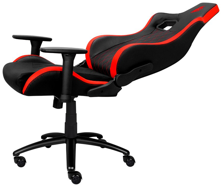 Игровое кресло 1STPLAYER DK1 Black/Red, черный, красный
