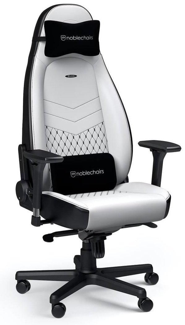 Игровое кресло Noblechairs Icon NBL-ICN-PU-WBK, белый, черный