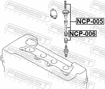 Свеча зажигания FEBEST NCP006 купить,0