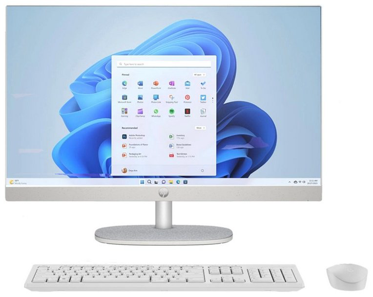 Моноблок HP All-in-One 27-cr0014ci 7Y029EA белый купить,NaN