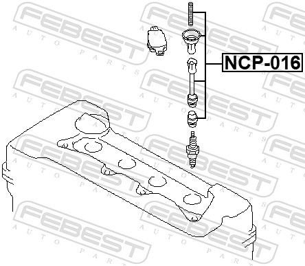 Свеча зажигания FEBEST NCP016 купить,0