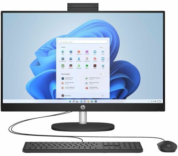 Моноблок HP All-in-One 27-cr0015ci 7Y0H4EA черный купить,NaN