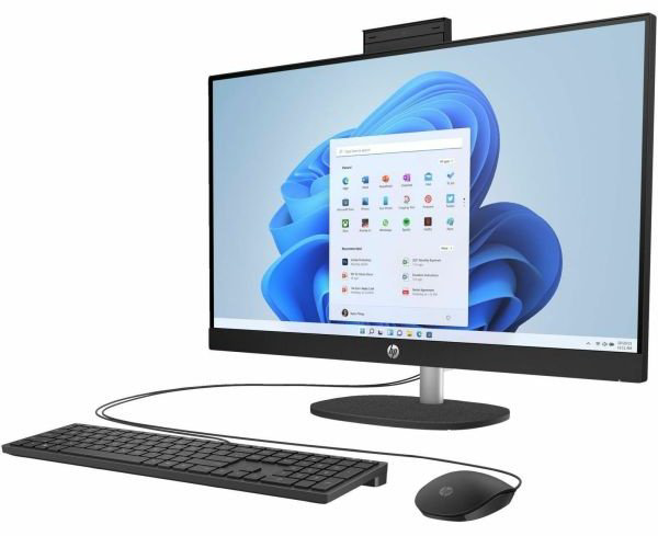 Моноблок HP All-in-One 27-cr0015ci 7Y0H4EA черный купить,NaN