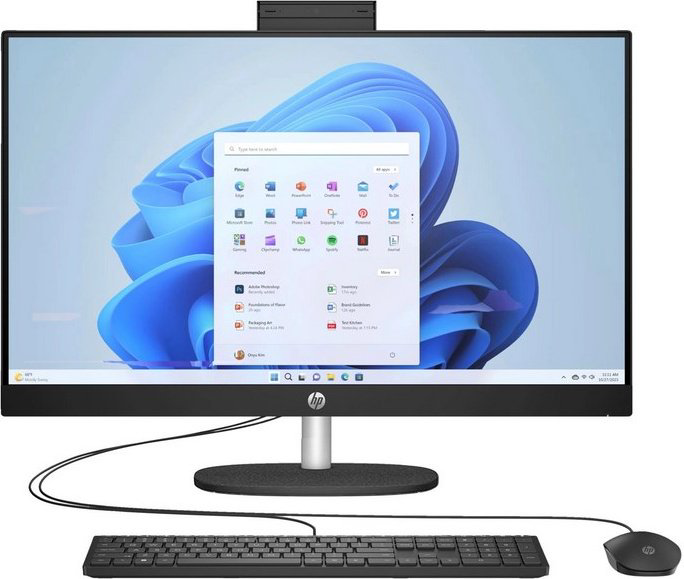 Моноблок HP All-in-One 27-cr0038ci 7Y0F4EA черный купить,NaN