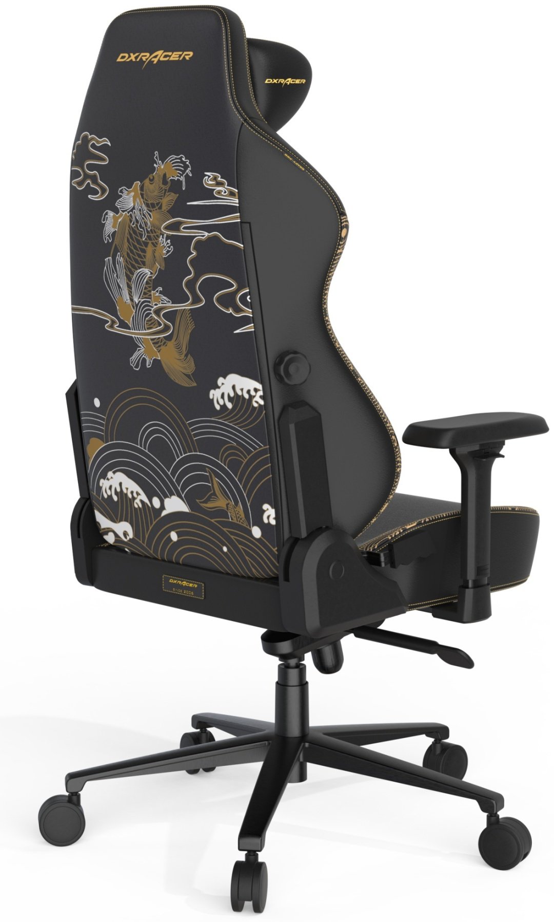 Игровое кресло DXRacer Craft Pro Koi Fish, черный, коричневый