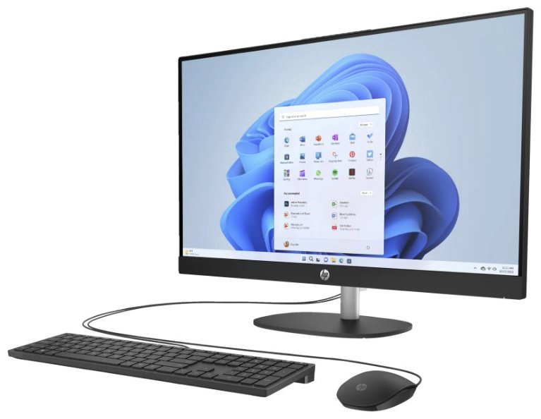 Моноблок HP All-in-One 27-cr0039ci серебристый купить,NaN