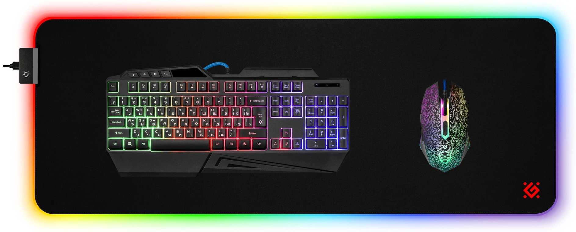 Коврик для мыши Defender Ultra Light 900x350x5 мм черный купить,9990