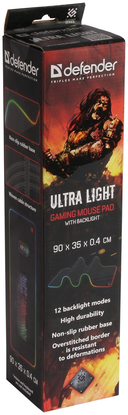 Коврик для мыши Defender Ultra Light 900x350x5 мм черный купить,9990