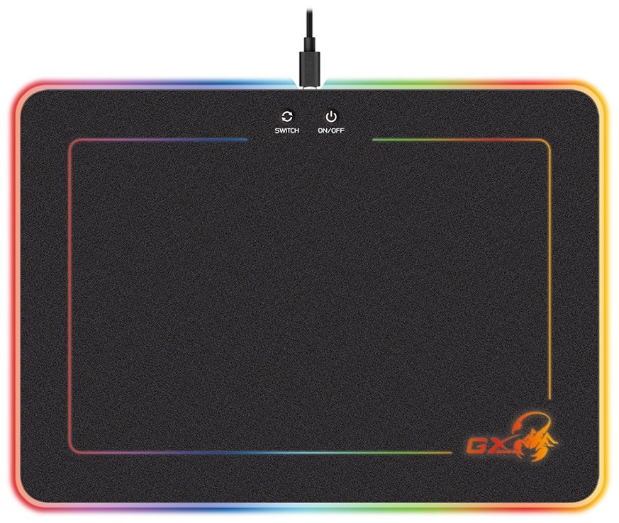 Коврик для мыши Genius GX-Pad 600H RGB 350x250x5.5 мм черный