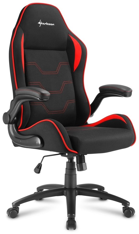 Игровое кресло Sharkoon Elbrus 1, красный-черный