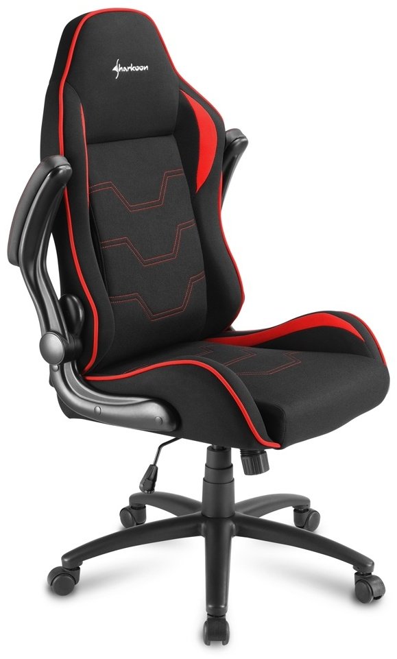 Игровое кресло Sharkoon Elbrus 1, красный-черный