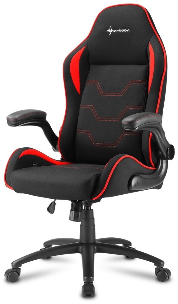 Игровое кресло Sharkoon Elbrus 1, красный-черный