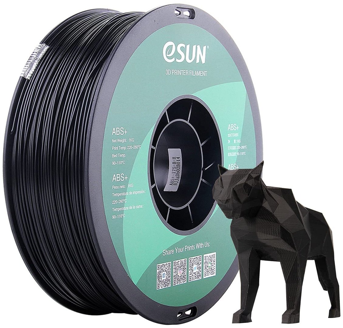 Пластик для 3D-печати ESUN ABS&#43;175B1 черный