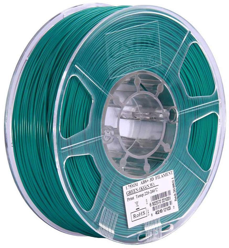 Пластик для 3D-печати ESUN ABS+ 1.75mm 3D Filament Green зеленый купить,NaN