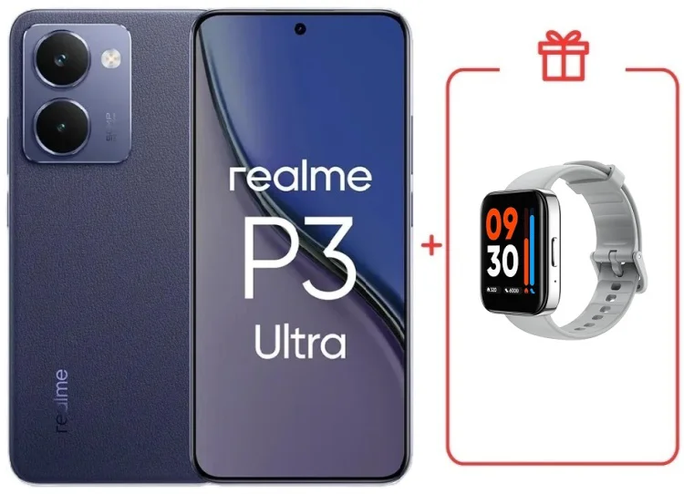 Смартфон Realme P3 Ultra 12 ГБ/256 ГБ синий + подарок купить,NaN