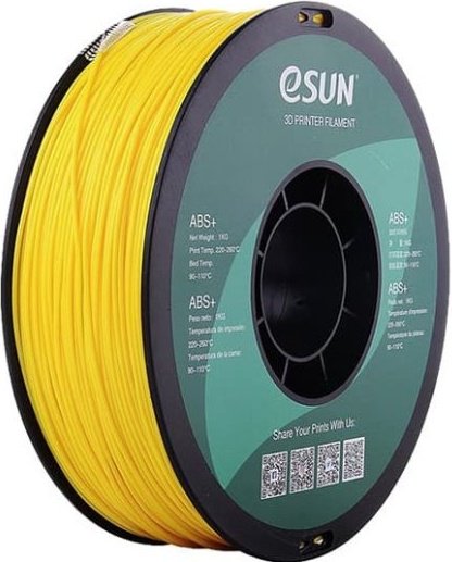 Пластик для 3D-печати ESUN ABS&#43; 1.75mm 3D Filament Yellow желтый