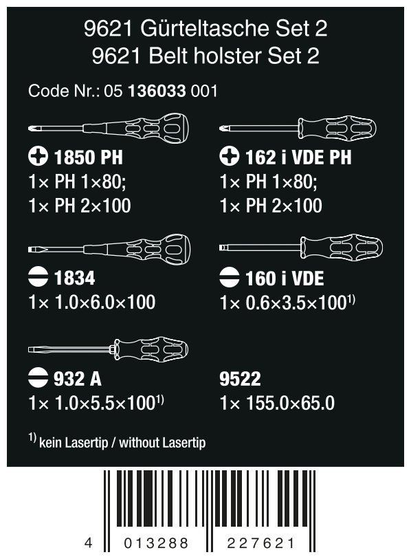 Wera набор отверток 05136033001 PH2х100 мм - ForteMarket Wera набор отверток 05136033001 PH2х100 мм купить,0