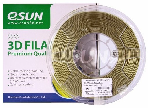 Пластик для 3D-печати ESUN EALFILL175N1 серебристый