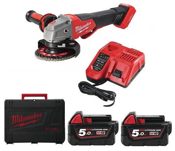 Шлифмашина угловая Milwaukee M18 ONEFSAG125XPDB-502X 4933478435 купить,NaN