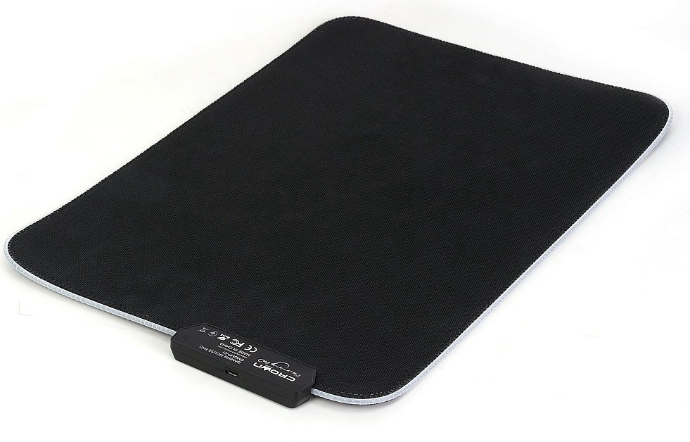 Коврик для мыши CROWN CMGMP-01 250x350x4 мм черный купить,NaN
