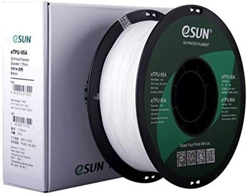 Пластик для 3D-печати ESUN eTPU-95A белый